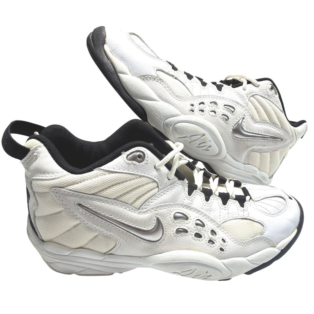 Nike Air Hover Uptempo 1998 OG White Silver Black Men's 10.5 970507 MZ3 RARE!!!!